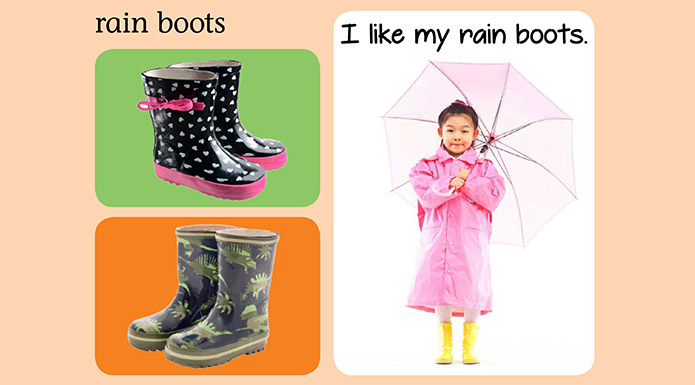 Screenshot from the My Favorite Clothes book