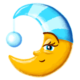 Nursery rhyme moon